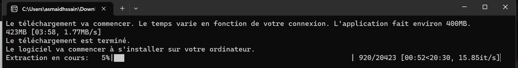 Étape 3